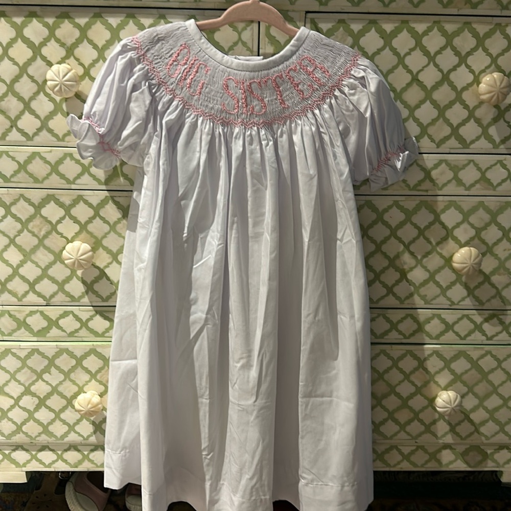 Big Sister Smocked Dress